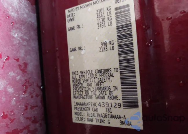 1N4AA6AP7HC439129: 44132376