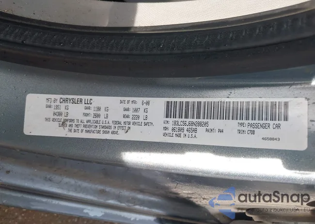 1B3LC56J68N288205: 44133541