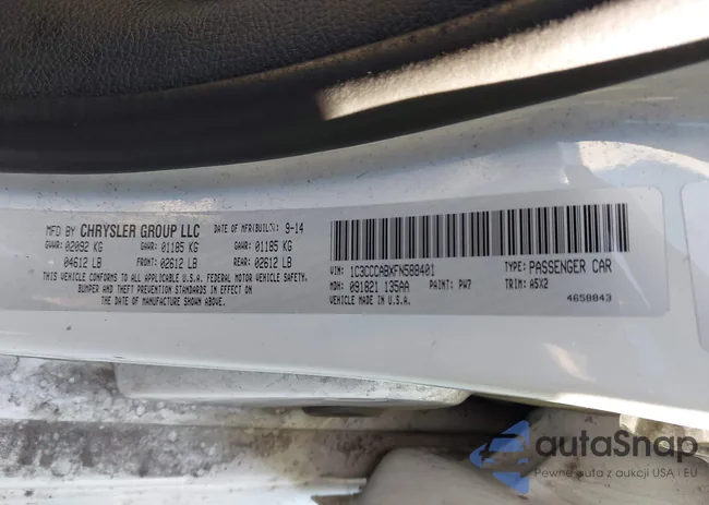 1C3CCCABXFN588401: 44133690