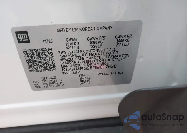 KL4AMBS28RB017630: 44133713