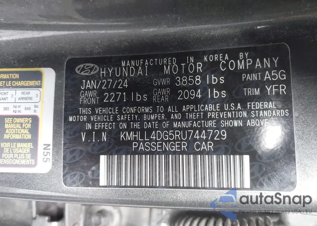 KMHLL4DG5RU744729: 44133731