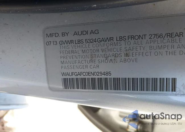 WAUFGAFC0EN029485: 44133747