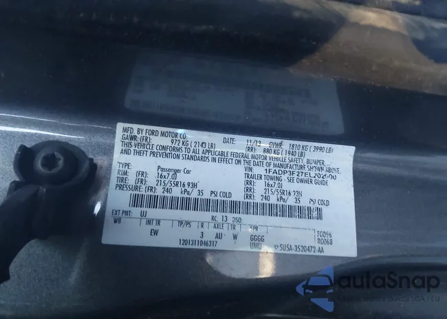 1FADP3F27EL202000: 44133816