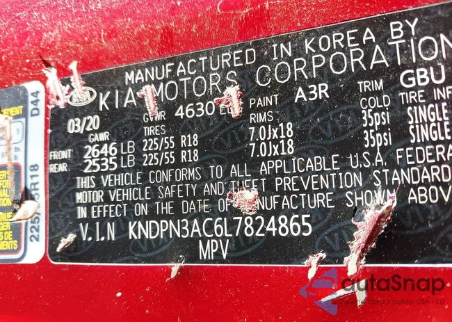 KNDPN3AC6L7824865: 44133933