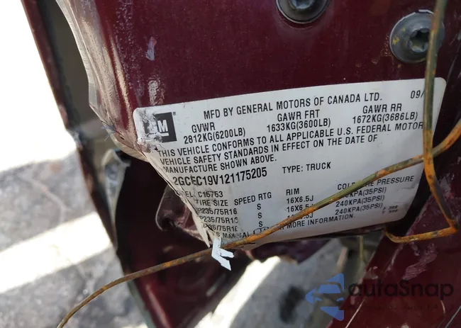 2GCEC19V121175205: 44133937