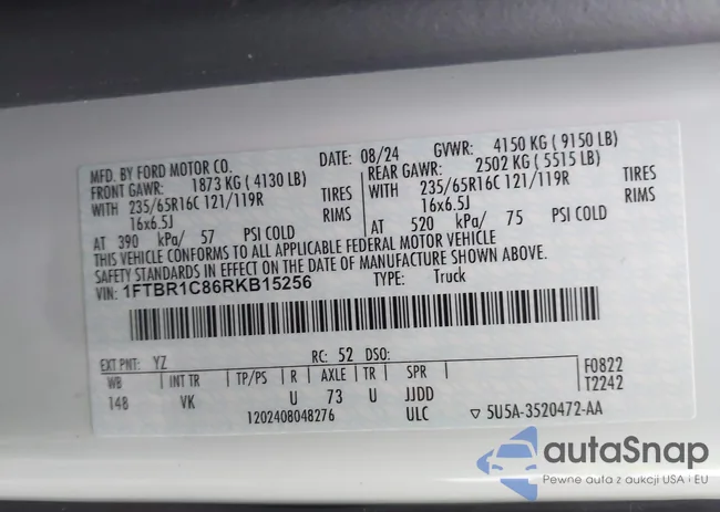 1FTBR1C86RKB15256: 44133995