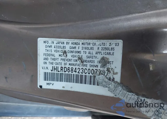 JHLRD68423C007737: 44134045