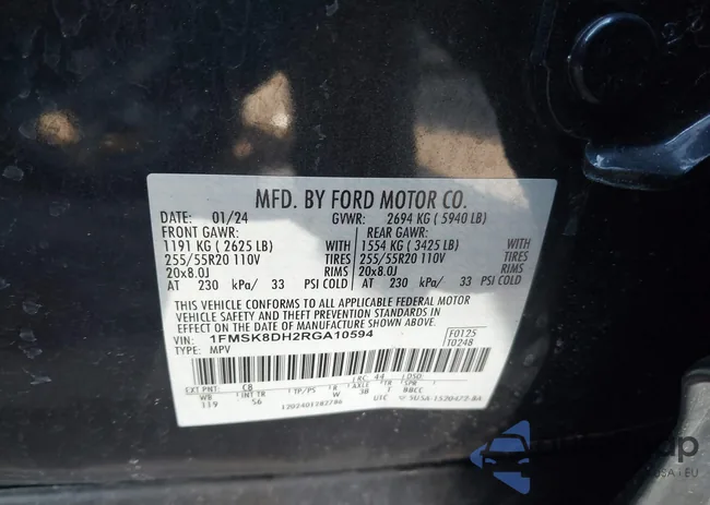 1FMSK8DH2RGA10594: 44133104