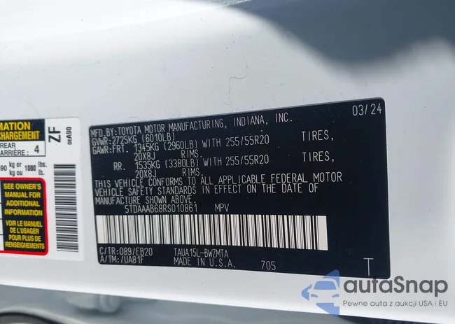 5TDAAAB68RS010861: 44133175