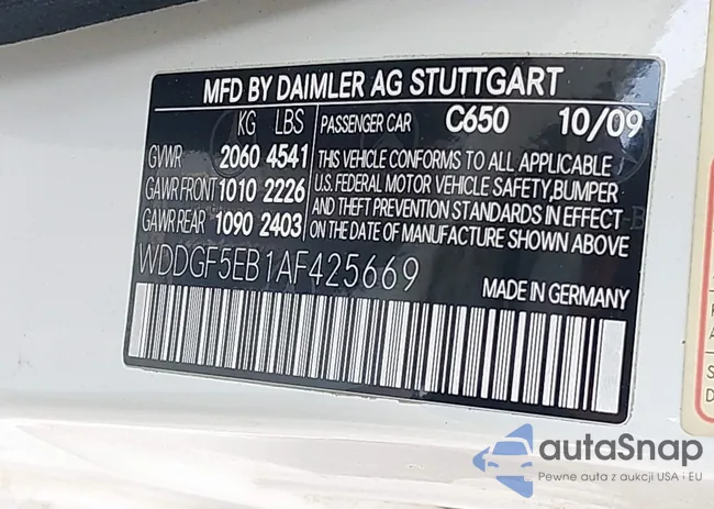 WDDGF5EB1AF425669: 44133231