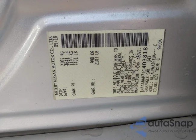 1N4AA6AP7JC403818: 44133295