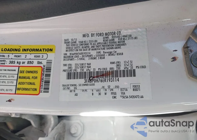 3FA6P0H76ER193114: 44133301