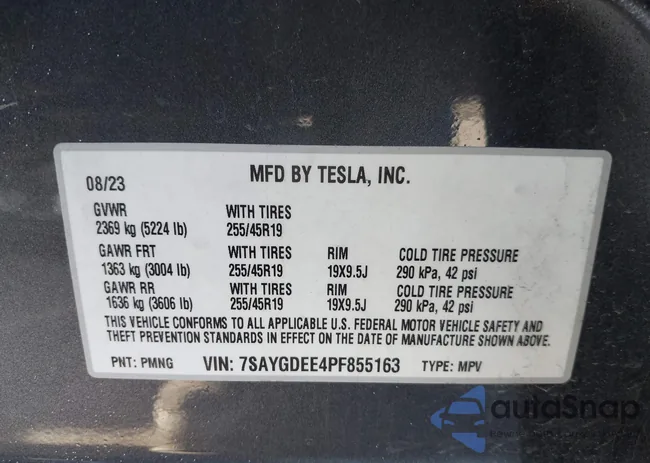 7SAYGDEE4PF855163: 44133317