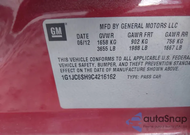 1G1JC6SH9C4216162: 44134552