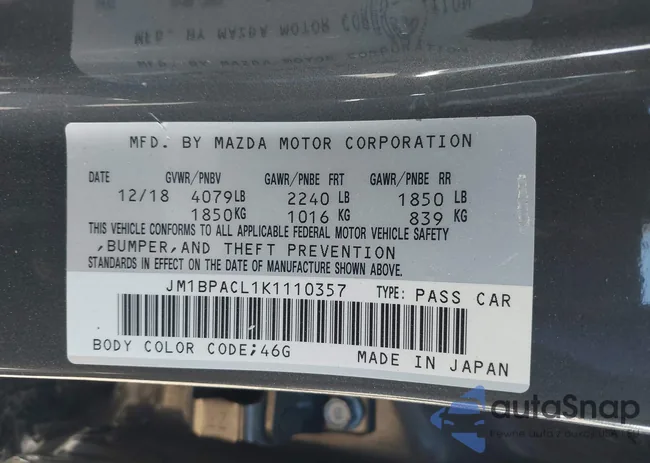 JM1BPACL1K1110357: 44134607