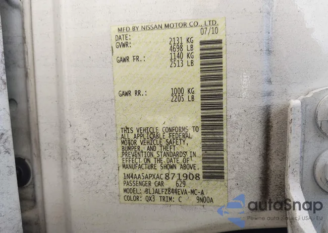 1N4AA5APXAC871908: 44134686