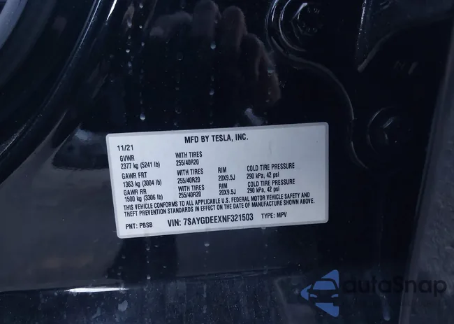 7SAYGDEEXNF321503: 44134714