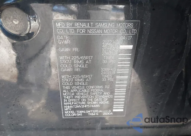 KNMAT2MV2HP574485: 44134763