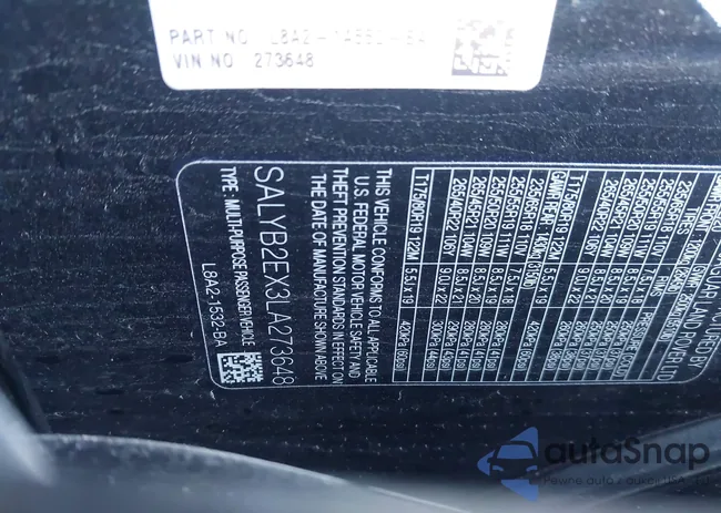 SALYB2EX3LA273648: 44134777