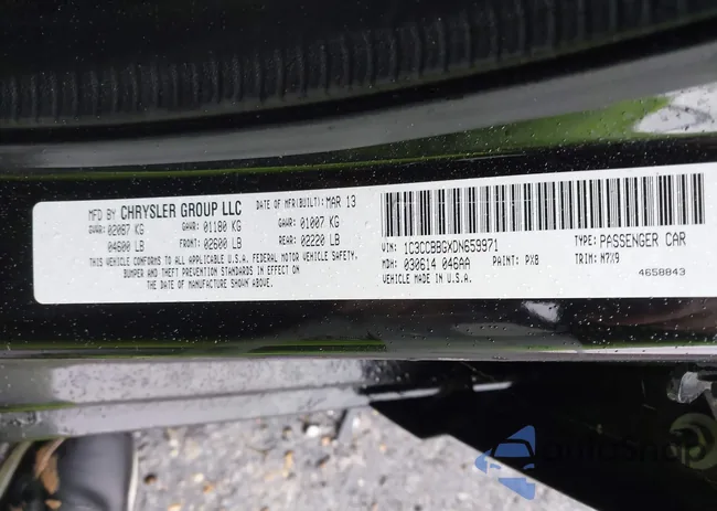 1C3CCBBGXDN659971: 44134791