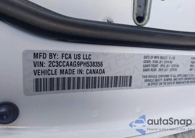 2C3CCAAG9PH538356: 44134939