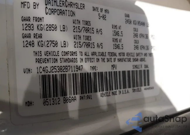 1C4GJ25382B711947: 44134958