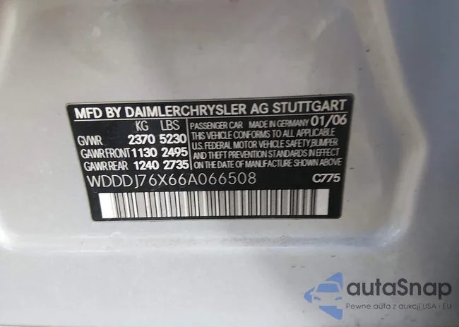 WDDDJ76X66A066508: 44135005