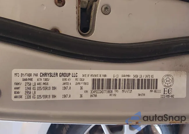 3C4PDCCGXDT718838: 44135014