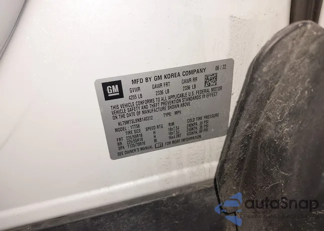 KL79MTSL8NB140312: 44134099