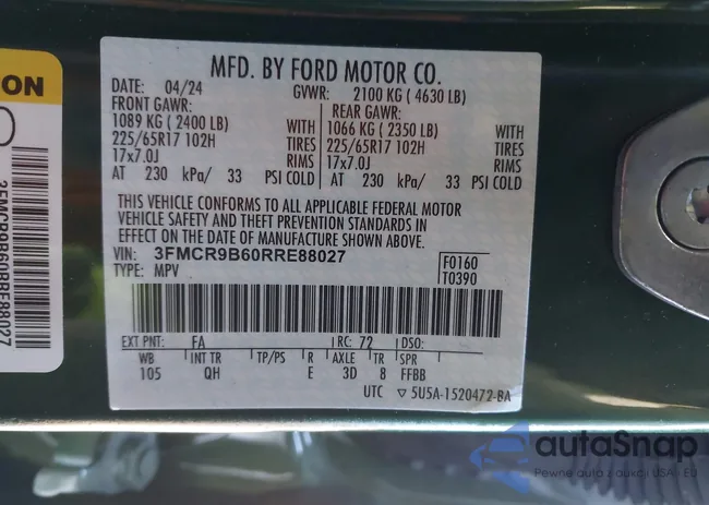 3FMCR9B60RRE88027: 44134112