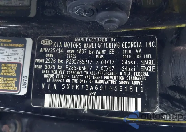 5XYKT3A69FG591811: 44134117