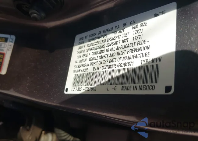 3CZRM3H57FG704871: 44134137