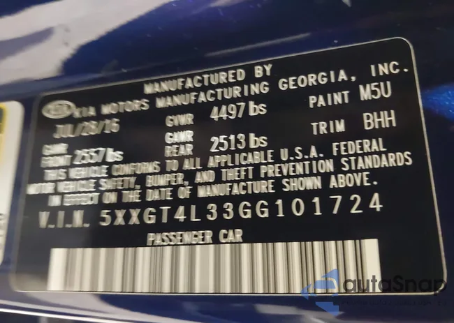 5XXGT4L33GG101724: 44134187