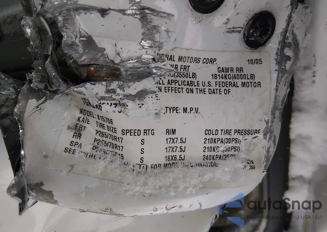 1GKEK63U76J141348: 44134210