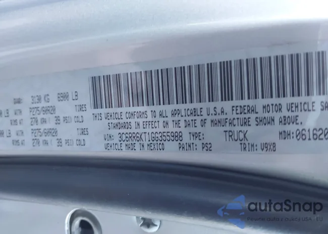 3C6RR6KT1GG355988: 44134226