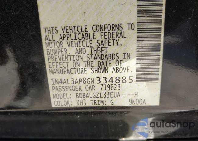 1N4AL3AP8GN334885: 44134312