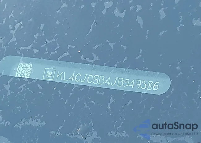 KL4CJCSB4JB549386: 44134334