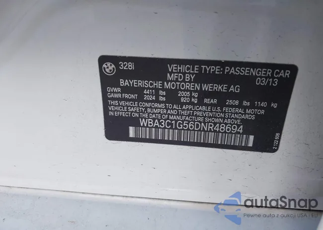 WBA3C1G56DNR48694: 44134466