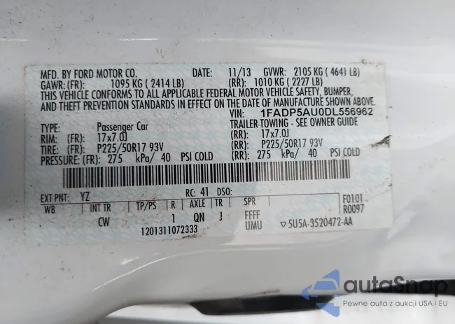 1FADP5AU0DL556962: 44135552