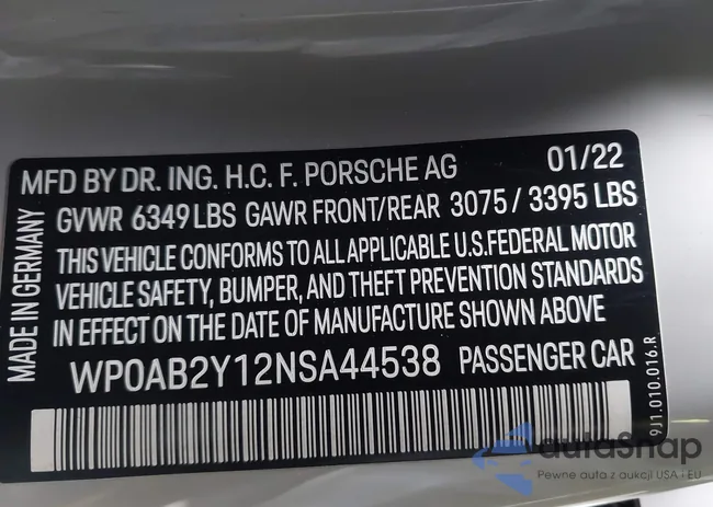 WP0AB2Y12NSA44538: 44135660