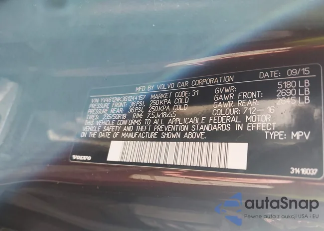 YV4612NK3G1244157: 44135674