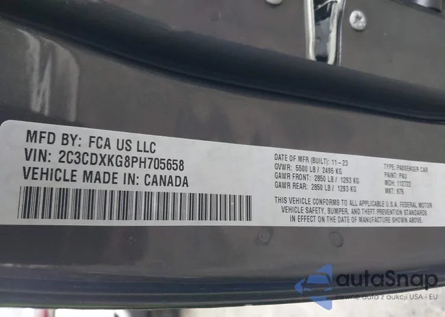 2C3CDXKG8PH705658: 44135944