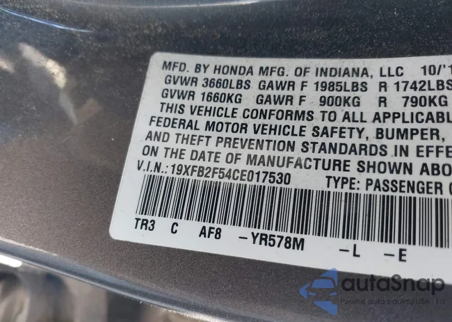 19XFB2F54CE017530: 44135986