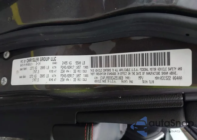 1C4PJMBS9EW251069: 44135086