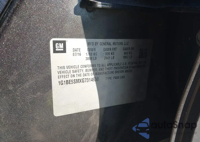 1G1BE5SMXG7314630: 44135097