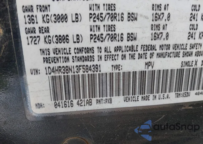 1D4HR38N13F584391: 44135214