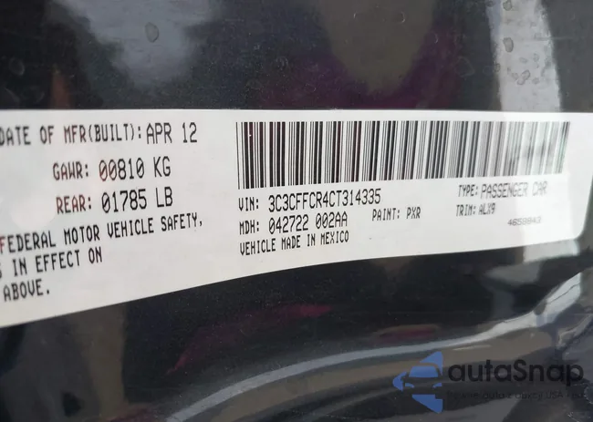 3C3CFFCR4CT314335: 44135351