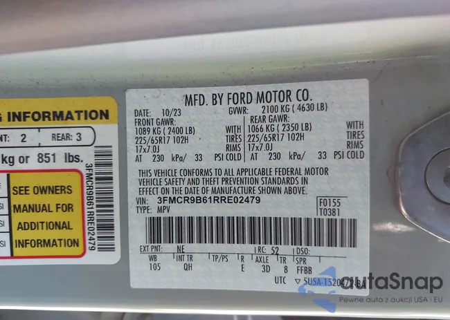 3FMCR9B61RRE02479: 44135353