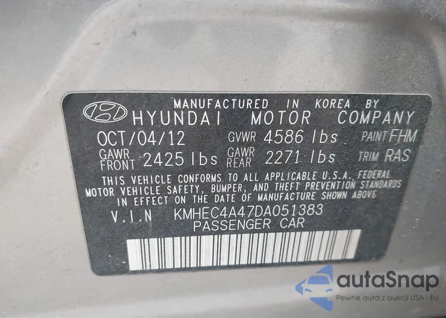 KMHEC4A47DA051383: 44135367