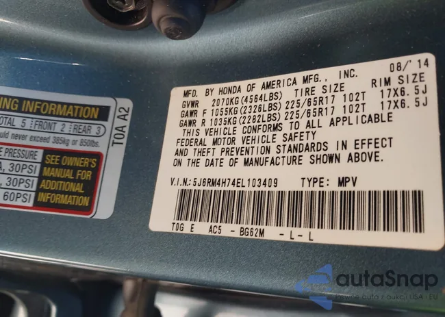 5J6RM4H74EL103409: 44135416